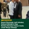 RESMI DISUMPAH JADI ADVOKAT, RAHMAT MUHAJIRIN SIAP BERIKAN BANTUAN HUKUM GRATIS UNTUK WARGA SIDOARJO