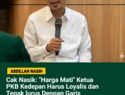Cak Nasik: “Harga Mati” Kriteria Ketua PKB Kedepan Harus Loyalis, dan Tegak Lurus Dengan Garis Intruksi Partai