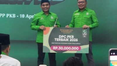 Terima Penghargaan DPC Terbaik, PKB Kabupaten Tegal Dinilai Sukses Cetak Kader Militan