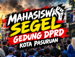 Mahasiswa Segel Gedung DPRD Kota Pasuruan, Persoalkan Anggaran Perawatan Rumah Dinas Rp522 Juta